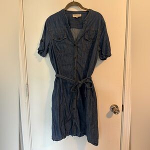 Jean tie dress